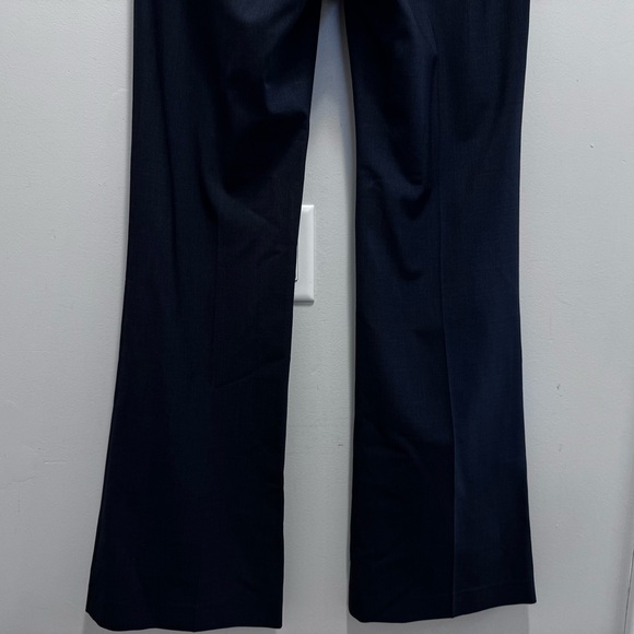 Theory Blue Wool Flare Trouser Pants Size 10 - Picture 8 of 13